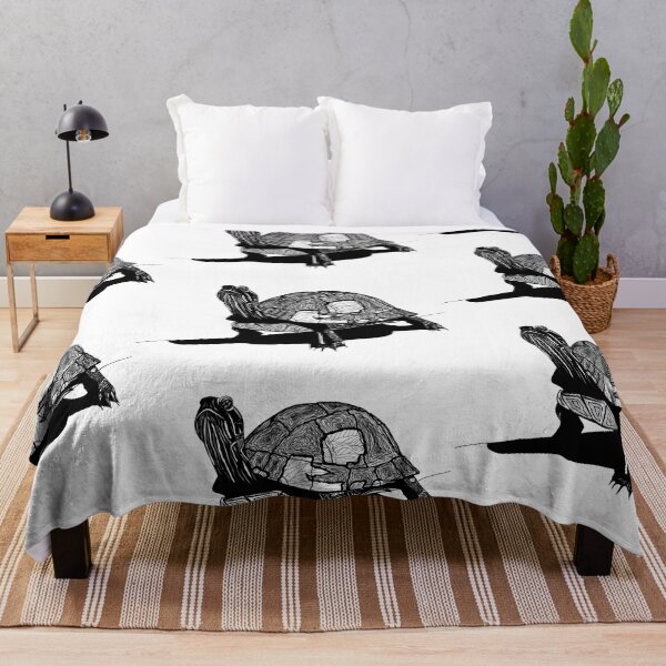 Item preview, Painted Turtle Ink Drawing designed and sold by SfidaDesigns.