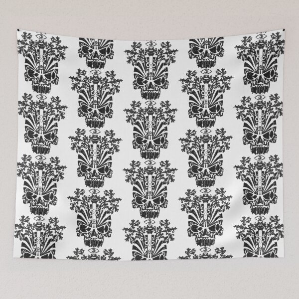 Item preview, 1111 Metallic Silver Pewter Floral Skull Of Renewal  designed and sold by DesignLust.