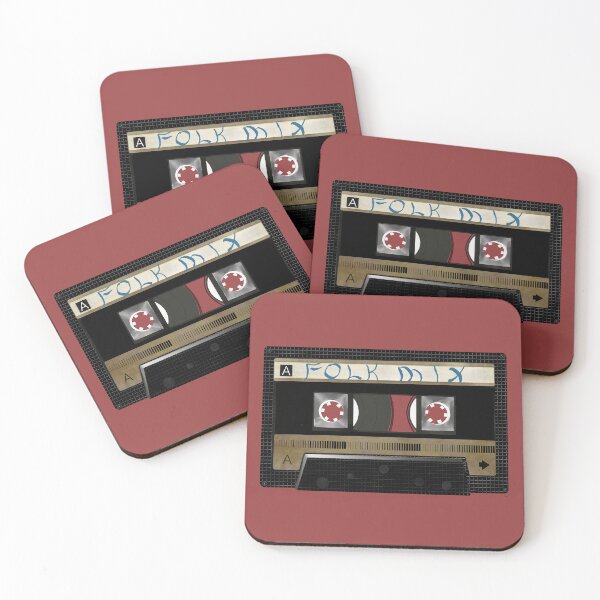 Item preview, Folk Mixed Cassette Tape - Mix Tape - for recording analogue music designed and sold by Grepthor.