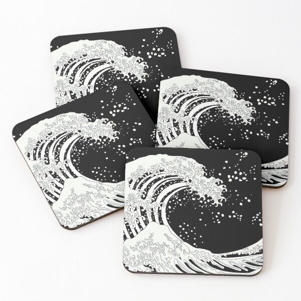 Item preview, Black and White Great Wave designed and sold by XOOXOO.