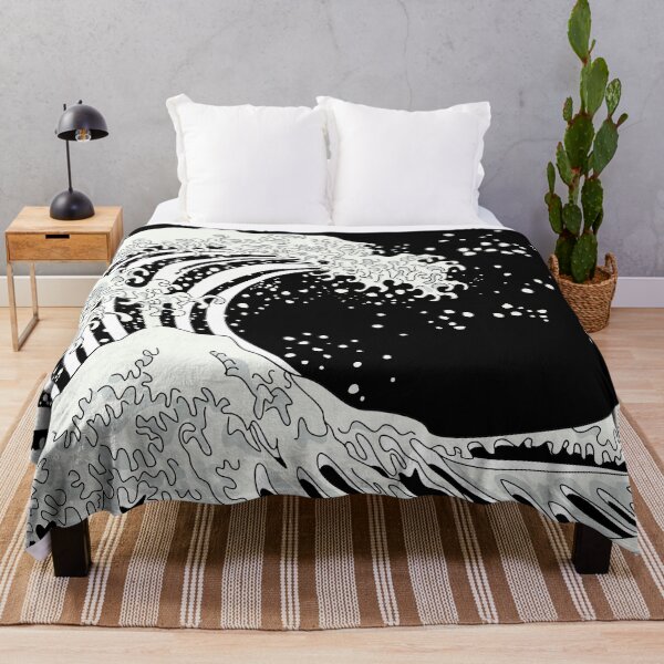 Item preview, Black and White Great Wave designed and sold by XOOXOO.