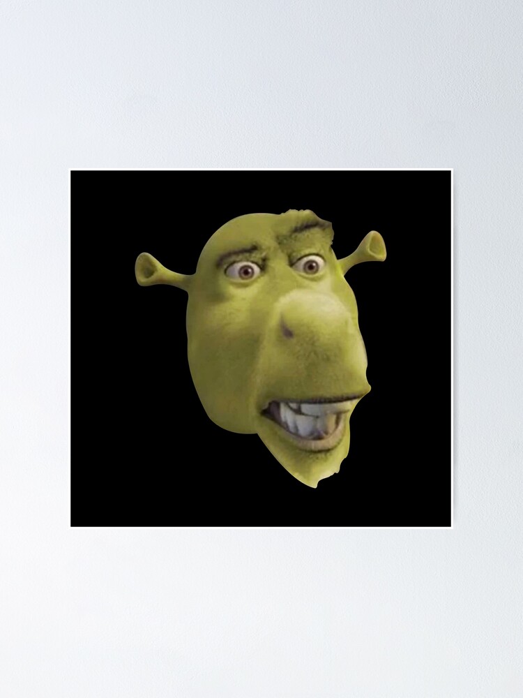 Shrek the Rock meme Poster for Sale by tttatia