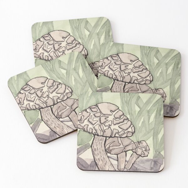 Item preview, Three mushrooms together designed and sold by Nicole Hanson.