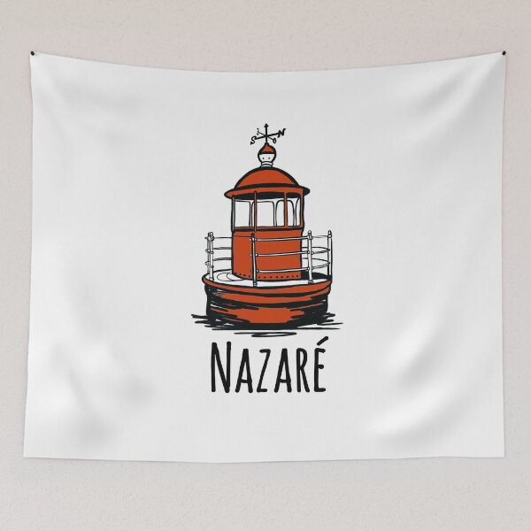 Item preview, Big waves surfing Nazare Portugal city Nazare big wave  designed and sold by Tropical Blood.