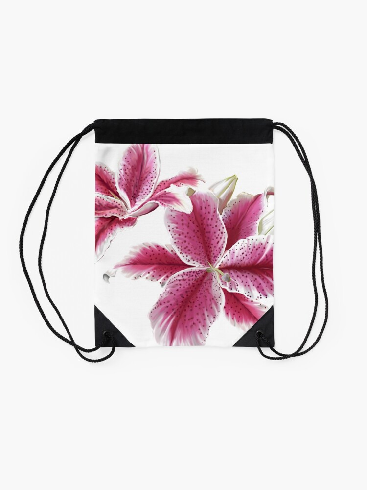Alternate view of Stargazer Lilly Drawstring Bag