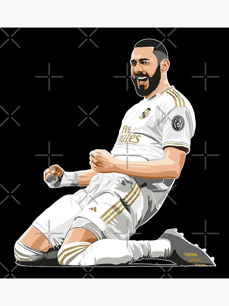  Karim Benzema Real Madrid Poster Print, Football Player,  Artwork, Benzema Gift, Canvas Art, No Frame Poster, Original Art Poster  Gift SIZE 24''x32'' (61x81 cm): Posters & Prints