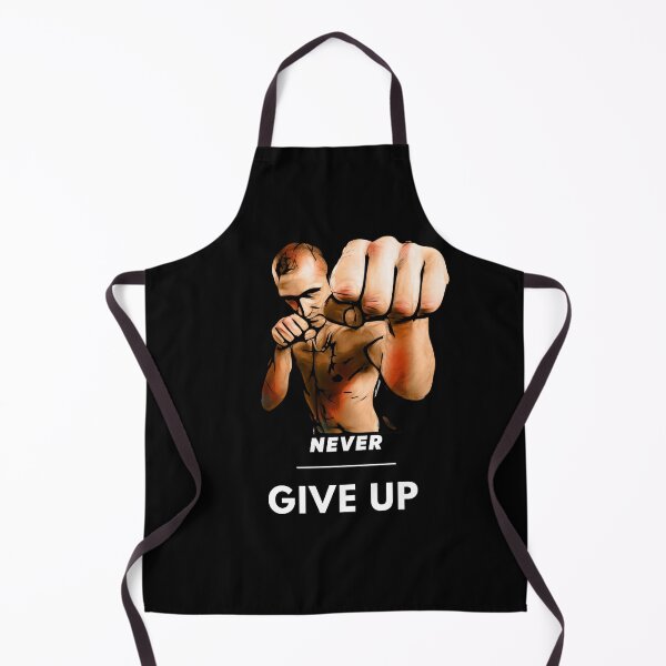 Item preview, 'Never Give Up' The Fighter Attitude Design designed and sold by deepakrode7.