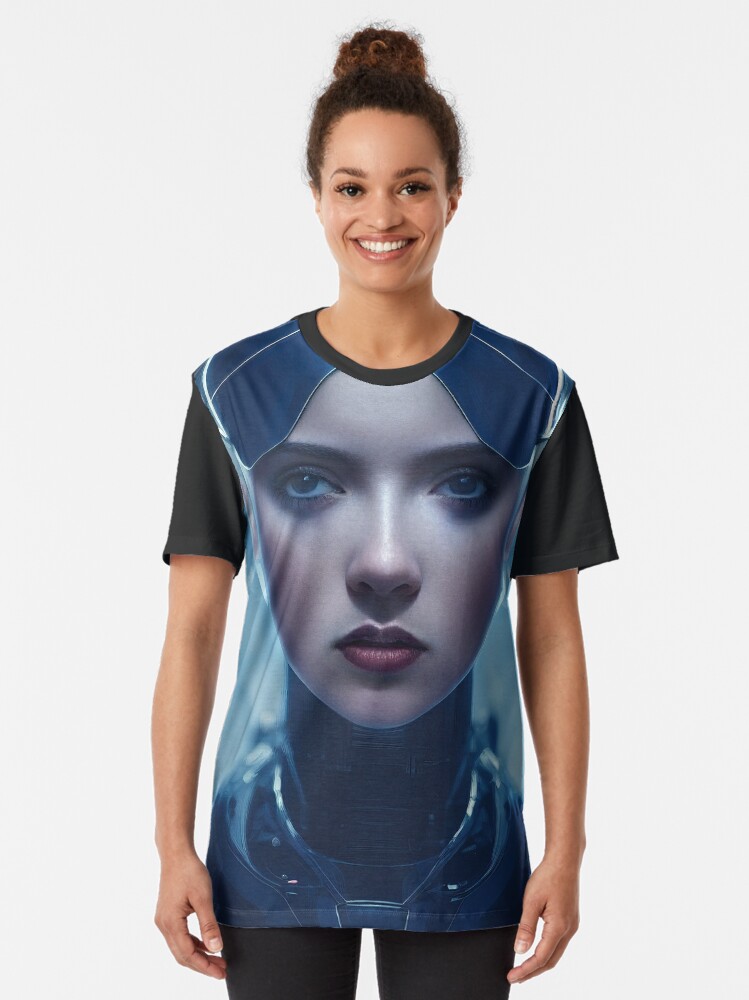 Thumbnail 2 of 5, Graphic T-Shirt, Android Female designed and sold by guidonr1.