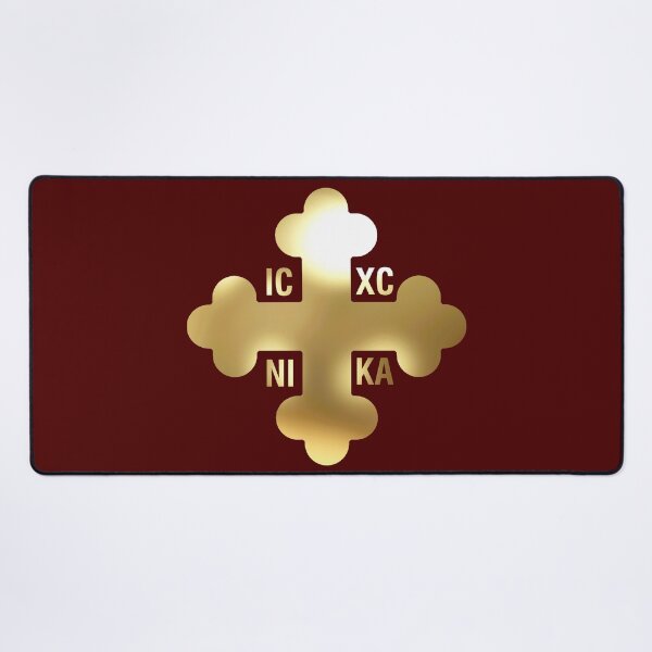 Item preview, Greek Orthodox Cross Gold ICXC NIKA designed and sold by Yiorgos Designs.