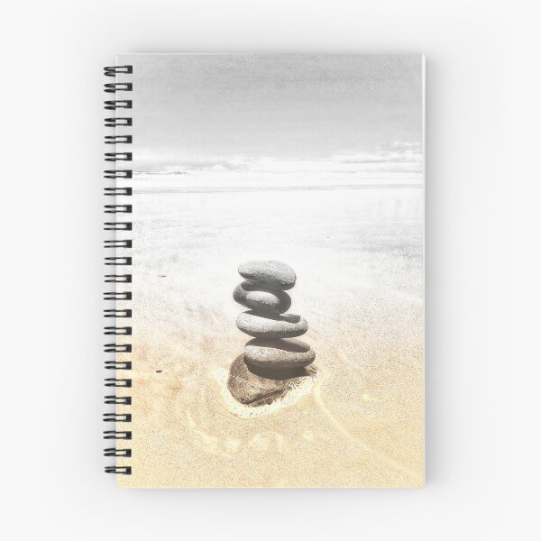 Item preview, Zen Cairn Tower Beach Pebbles Balancing Stones on Beach Sand 9 of 12 designed and sold by Beachy.