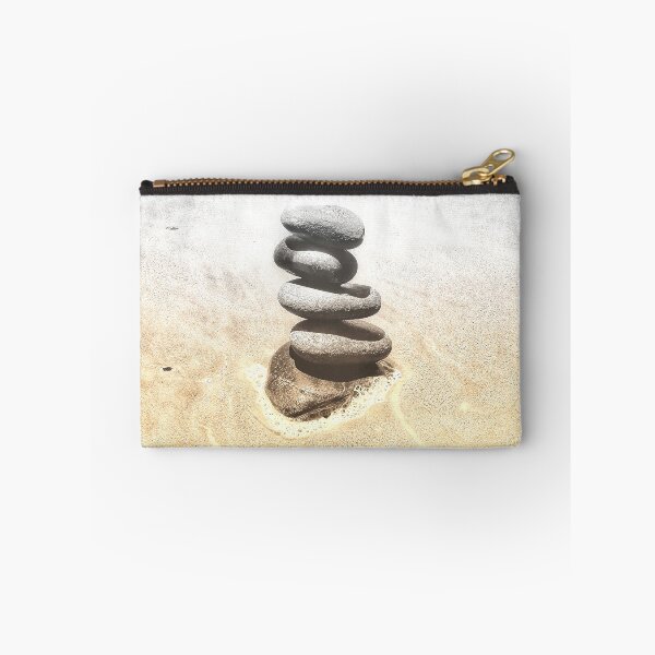 Item preview, Zen Cairn Tower Beach Pebbles Balancing Stones on Beach Sand 9 of 12 designed and sold by Beachy.