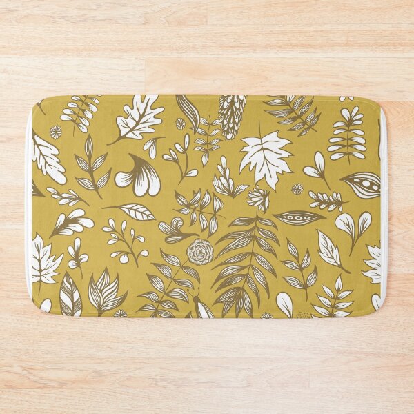 Item preview, Autumn pattern in ochre  designed and sold by hdconnelly.