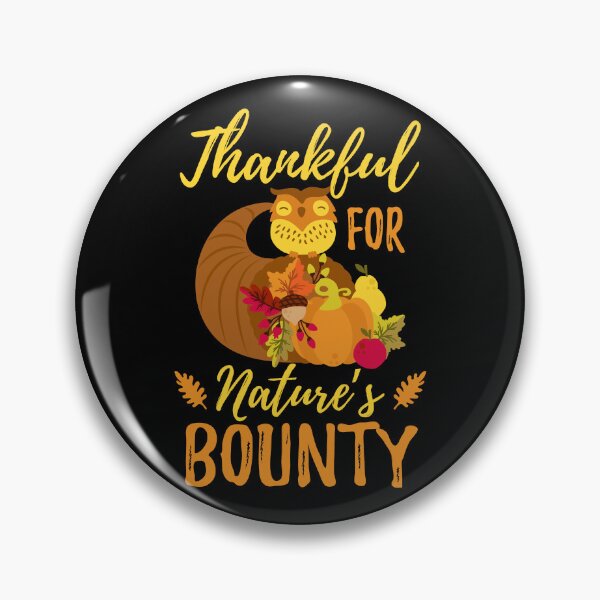 Item preview, Thanksful for Nature's Bounty Vegan Thanksgiving Harvest designed and sold by sunburstdesigns.