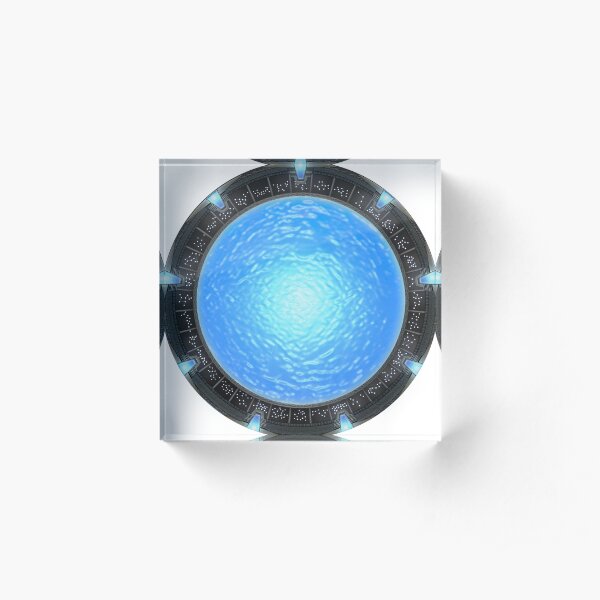 Stargate Atlantis Wormhole Portal Acrylic Block