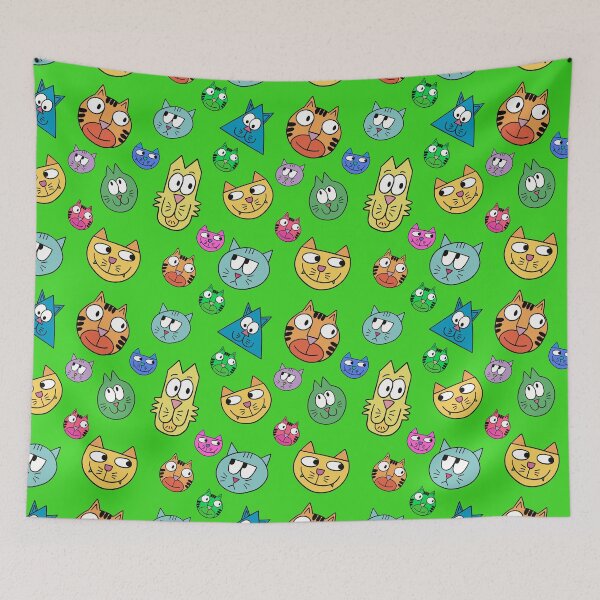 Item preview, draw cats pattern designed and sold by ImaginarStore.