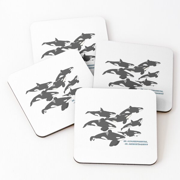 Item preview, SeaWorld Orlando Orca Pod with Coordinates designed and sold by tidaldreams.