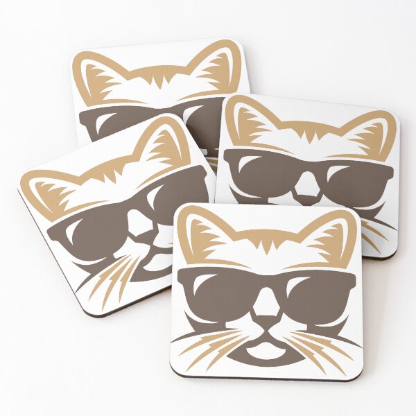 Item preview, Cat With Sunglasses Brown designed and sold by GridText.