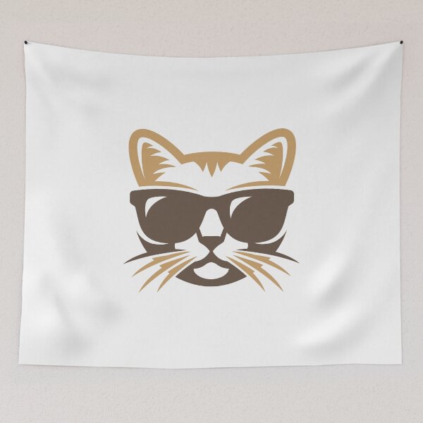 Item preview, Cat With Sunglasses Brown designed and sold by GridText.