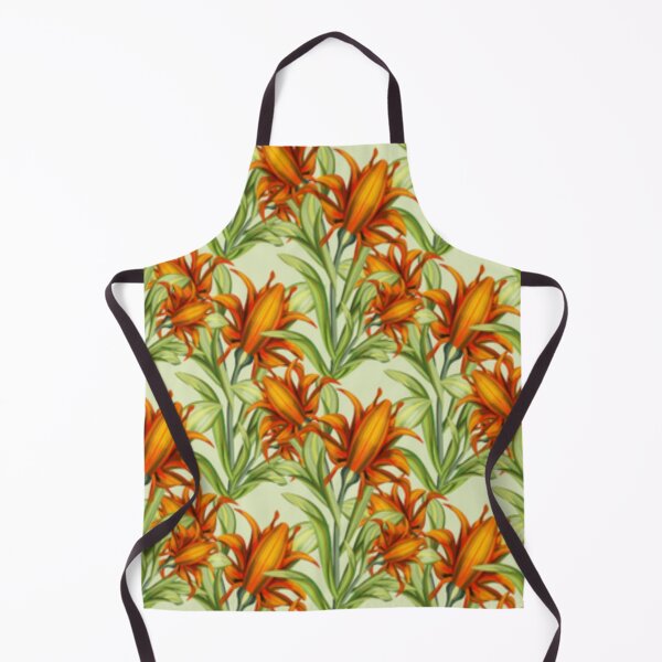 Item preview, ORANGE TULIP FLOWERY PATTERN designed and sold by CheeryDK.