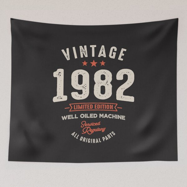 Item preview, Vintage Born in 1982 - 40th Birthday Retro Classic designed and sold by cidolopez.