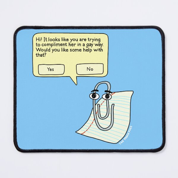 Item preview, Queer Clippy - The Peach Fuzz designed and sold by Elizabeth Hudy.