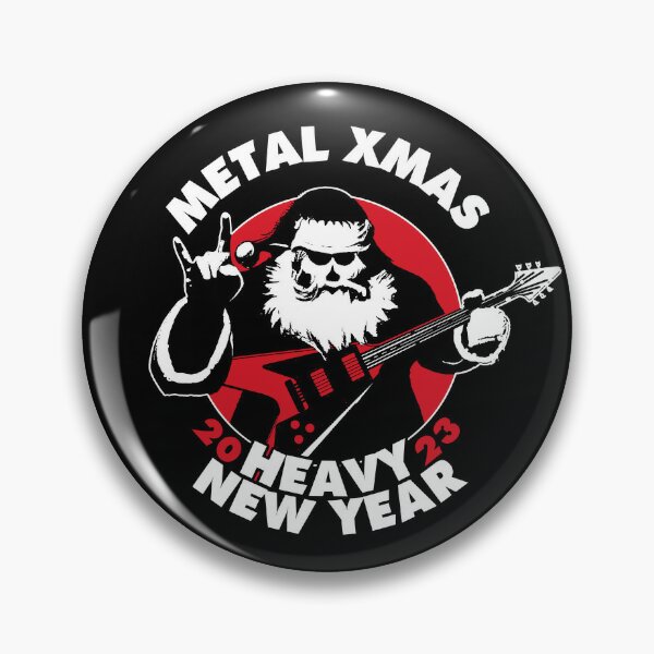 Metal Christmas And Heavy New Year 2023 | Heavy Metal Santa Claus | Poster