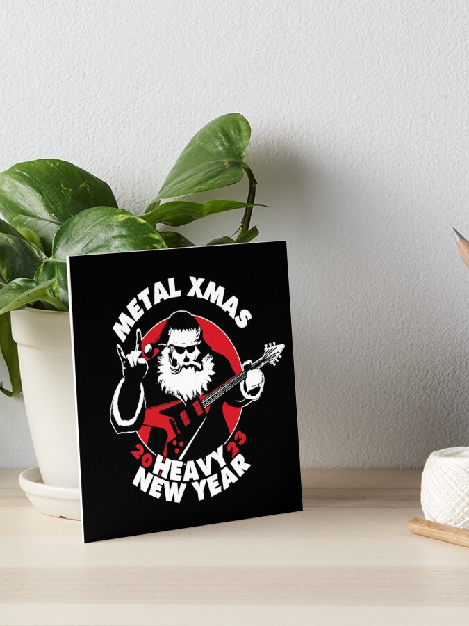 Metal Christmas And Heavy New Year 2023 | Heavy Metal Santa Claus | Poster