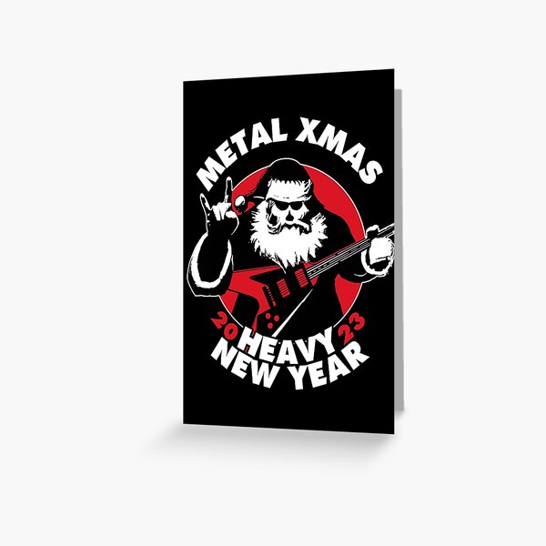 Metal Christmas And Heavy New Year 2023 | Heavy Metal Santa Claus | Poster