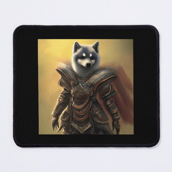 Item preview, AI Generated Art, War Husky/Pomsky designed and sold by RabbitHoleMI.