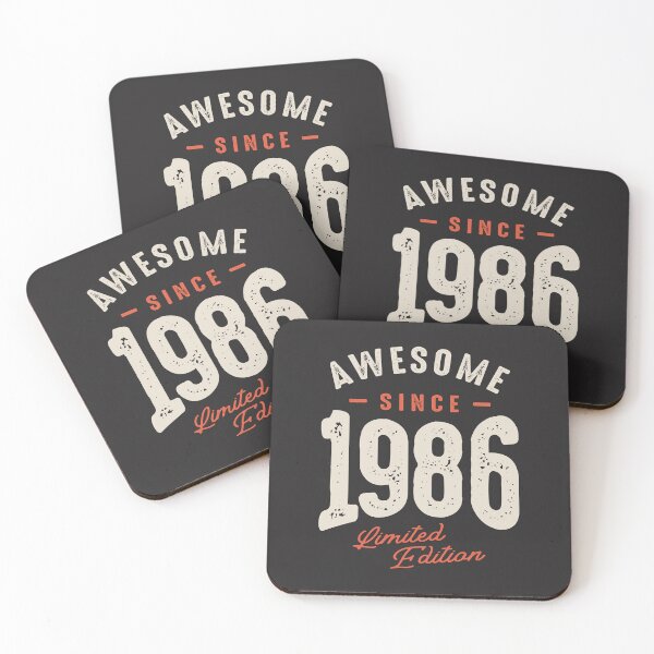 Item preview, Awesome Since 1986 - 36th Birthday Retro Classic designed and sold by cidolopez.