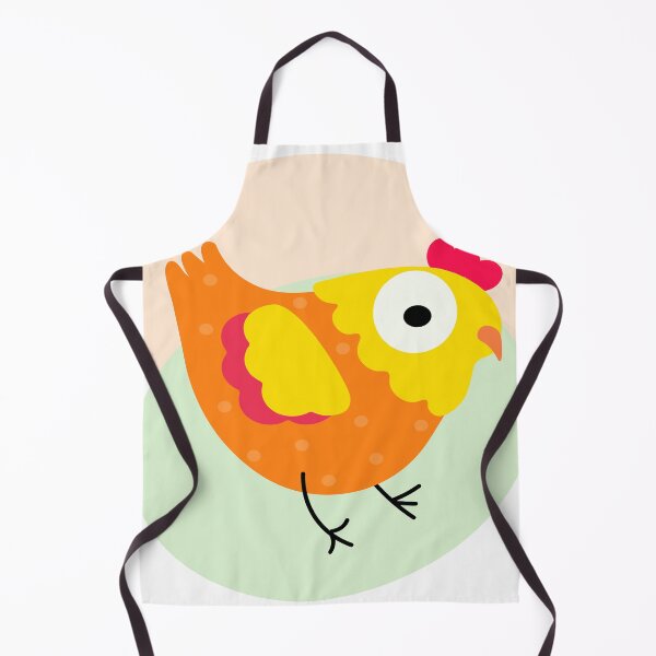 Item preview, yellow chicken with polka dots designed and sold by Zhanna LL.