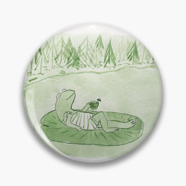 Item preview, Oh, to be a forg mage, lounging on a lily pad designed and sold by Sami Kelsh.