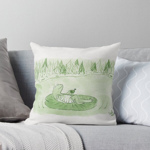 Item preview, Oh, to be a forg mage, lounging on a lily pad designed and sold by Sami Kelsh.