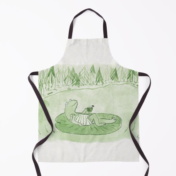Item preview, Oh, to be a forg mage, lounging on a lily pad designed and sold by Sami Kelsh.