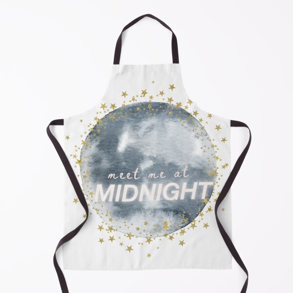 Item preview, meet me at midnight watercolor starry moon designed and sold by cottagecorococo.