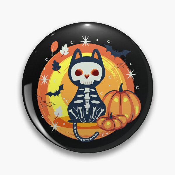 Item preview, Skeleton Cat Halloween Theme designed and sold by blackdogshop.