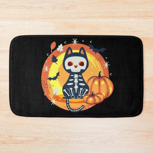 Item preview, Skeleton Cat Halloween Theme designed and sold by blackdogshop.