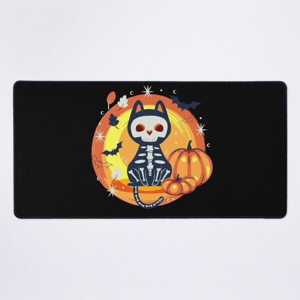 Item preview, Skeleton Cat Halloween Theme designed and sold by blackdogshop.
