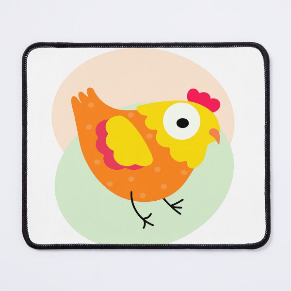 Item preview, yellow chicken with polka dots designed and sold by Zhanna Lenivaya.