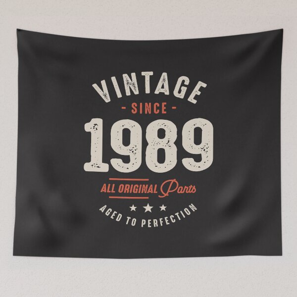 Item preview, Vintage Since 1989 - 33rd Birthday Retro Classic designed and sold by cidolopez.
