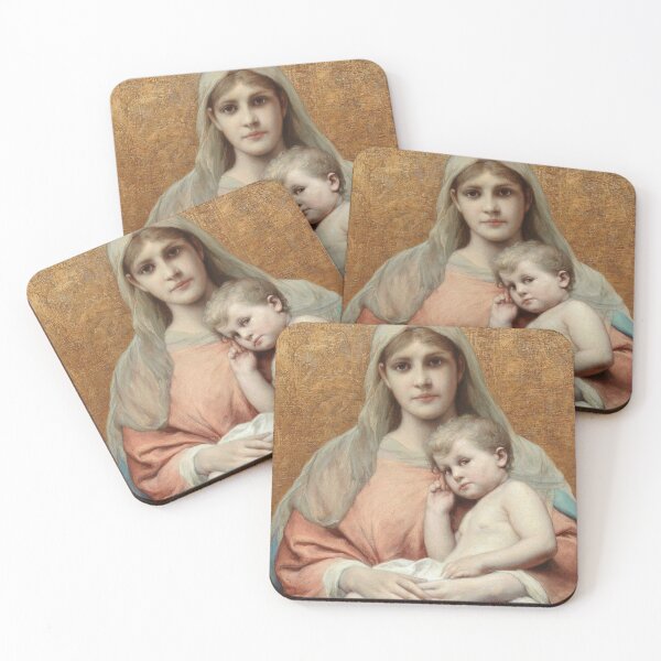 Item preview, Madonna and Child | Gabriel von Max | 1910 Gospel Biblical Art designed and sold by CJET.