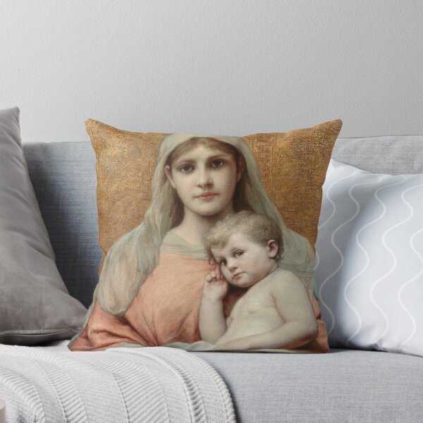 Item preview, Madonna and Child | Gabriel von Max | 1910 Gospel Biblical Art designed and sold by CJET.