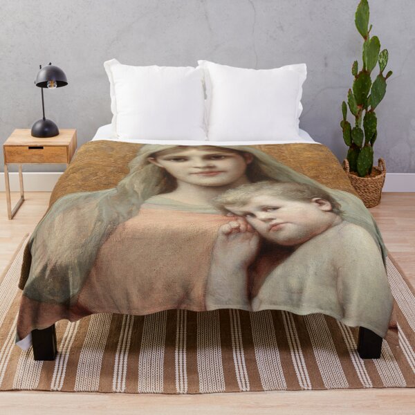 Item preview, Madonna and Child | Gabriel von Max | 1910 Gospel Biblical Art designed and sold by CJET.