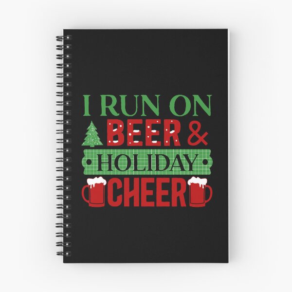 Item preview, I Run On Beer & Holiday Cheer Funny Christmas Beer Drinking  designed and sold by Got2BSnazzy.