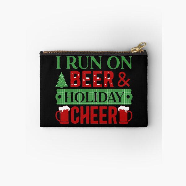 Item preview, I Run On Beer & Holiday Cheer Funny Christmas Beer Drinking  designed and sold by Got2BSnazzy.
