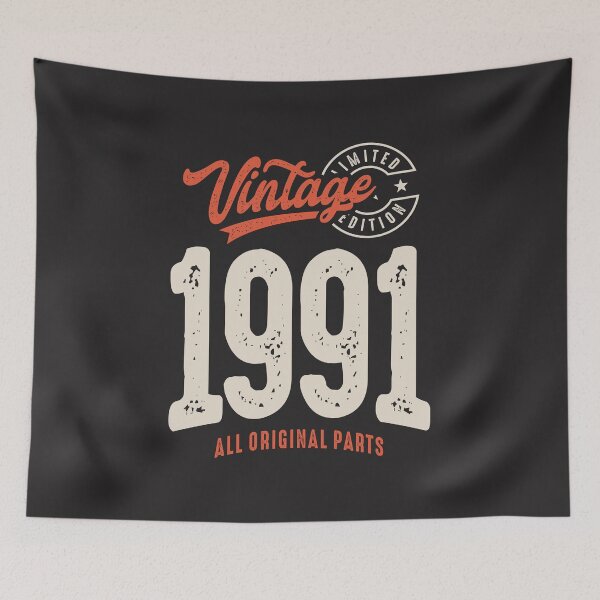 Item preview, Vintage Born in 1991 - 31st Birthday Retro Classic designed and sold by cidolopez.