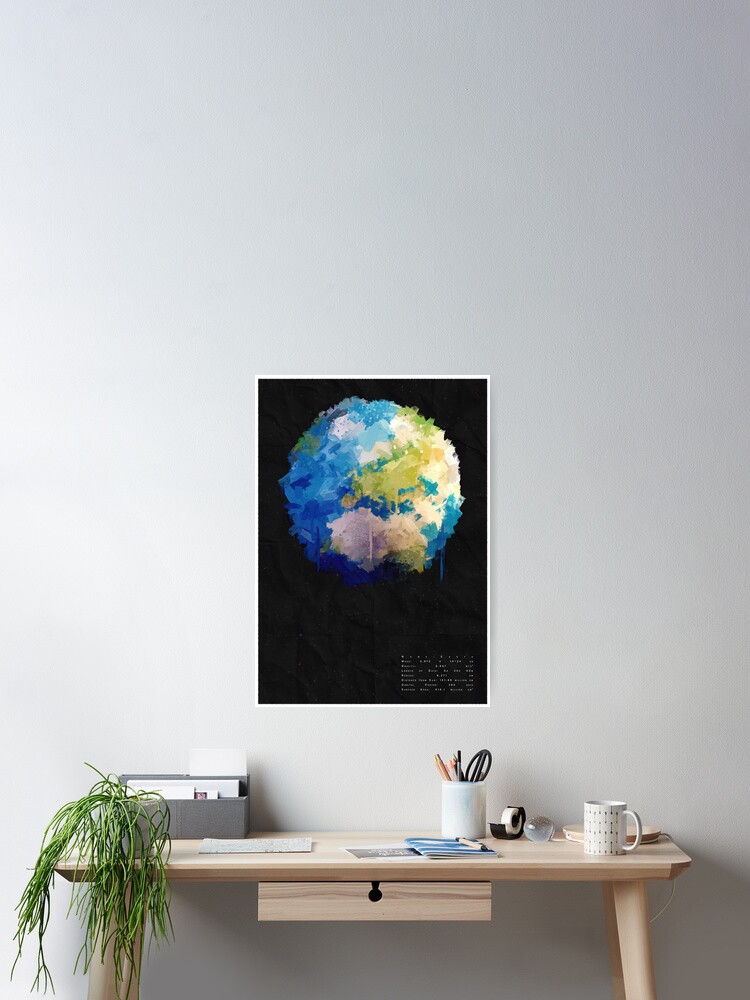 Thumbnail 2 of 3, Poster, Abstract Earth designed and sold by TarDuck.