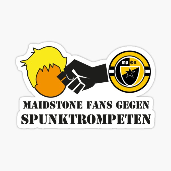 Maidstone Fans Gegen Spunktrompten Sticker