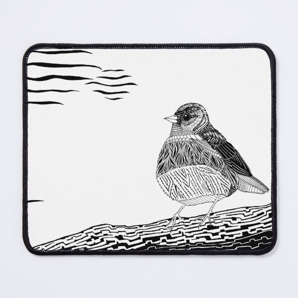 Item preview, Black-and-White Bird on a Branch designed and sold by SfidaDesigns.