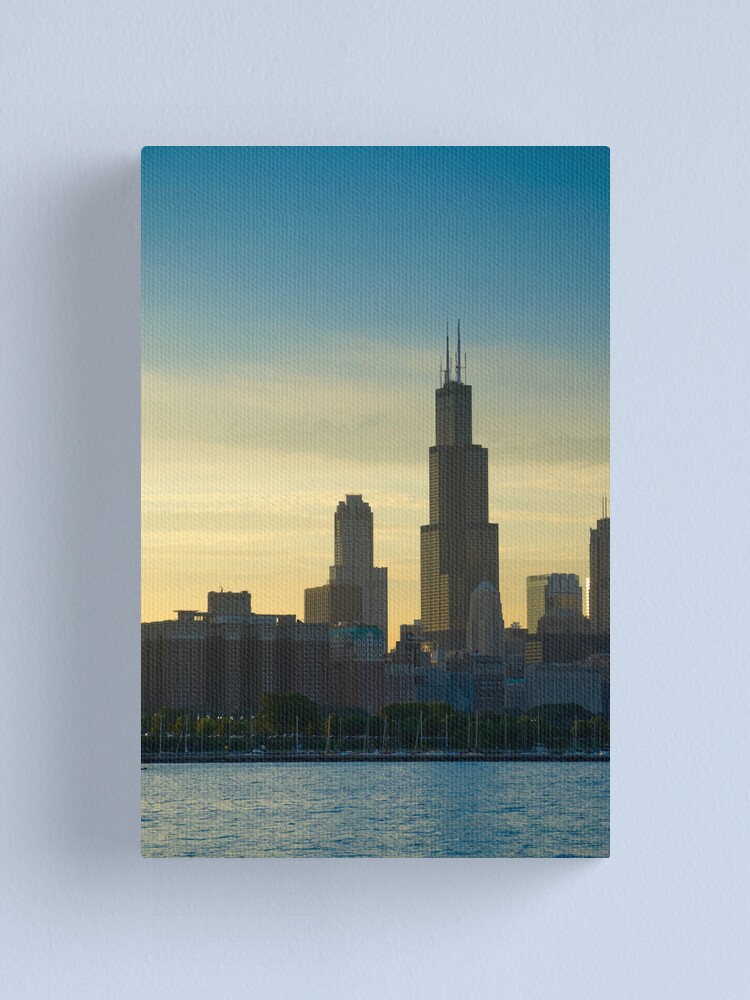 Alternate view of Chicago Skyline including Sears Tower (Alan Copson © 2007) Canvas Print